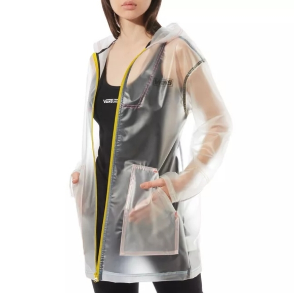 Vans Womens Raincoat Parka Jacket Hooded - Picture 7 of 11